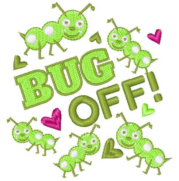 Picture of Cuddlebug Bug Off Machine Embroidery Design