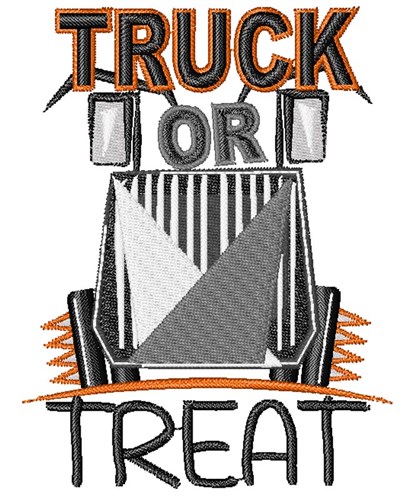 Truck or Treat Machine Embroidery Design