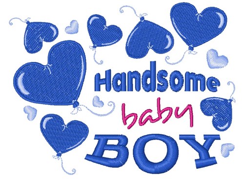 Handsome Baby Boy Machine Embroidery Design