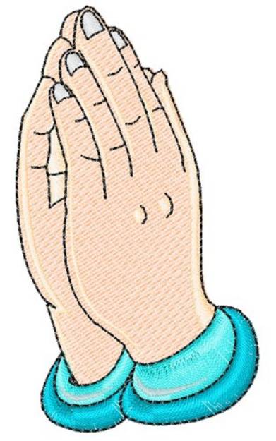 Picture of Praying Hand Machine Embroidery Design