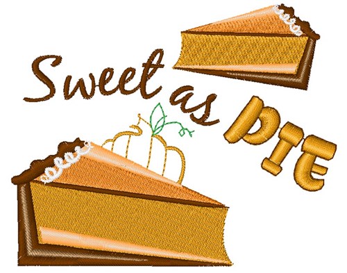 Sweet As Pie Machine Embroidery Design