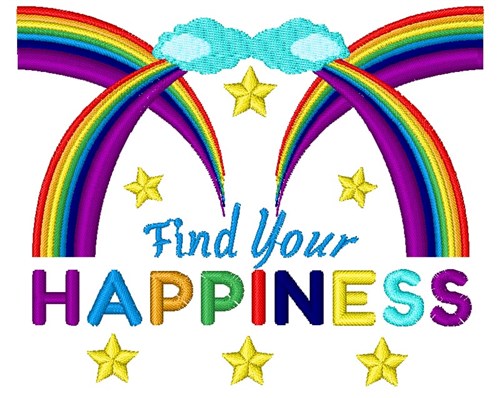 Find Your Happiness Machine Embroidery Design