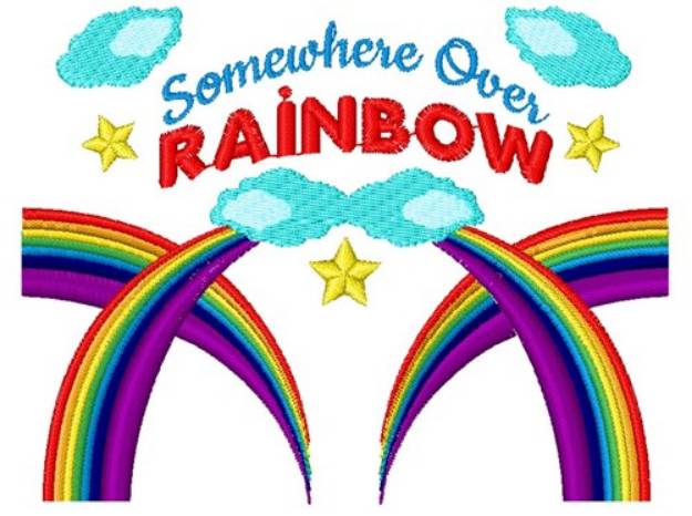 Picture of Somewhere Over The Rainbow Machine Embroidery Design