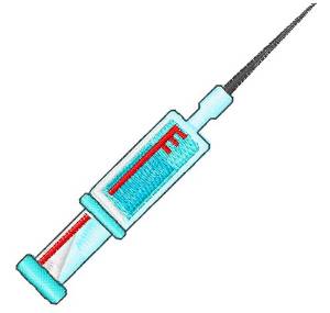 Picture of Hypodermic Needle Machine Embroidery Design