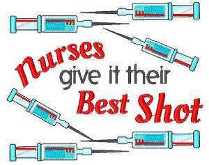 Picture of Give Their Best Shot Machine Embroidery Design