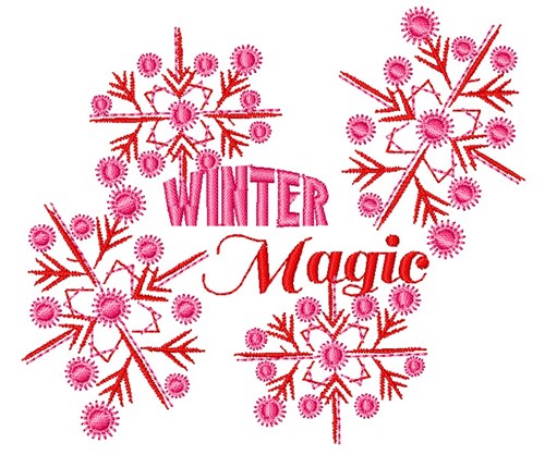 Winter Magic Machine Embroidery Design