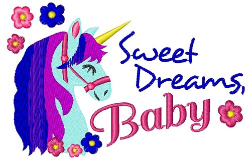 Sweet Dreams Baby Machine Embroidery Design