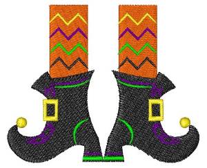 Picture of Witch Boots Machine Embroidery Design