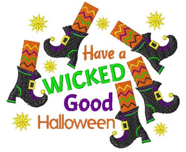 Picture of Have A Wicked Good Halloween Machine Embroidery Design