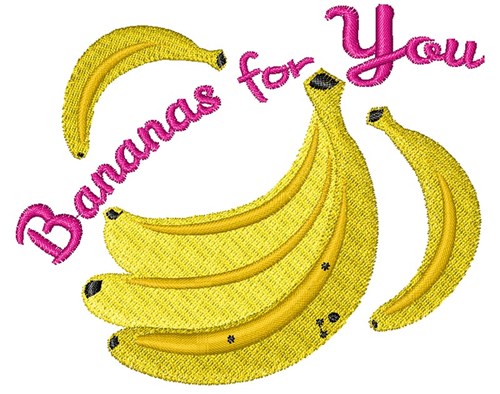 Bananas For You Machine Embroidery Design