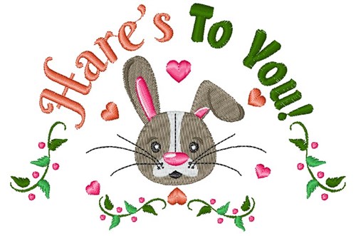 Hares To You Machine Embroidery Design