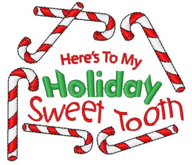 Picture of Holiday Sweet Tooth Machine Embroidery Design
