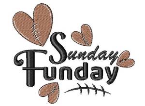 Picture of Sunday Funday Football Machine Embroidery Design