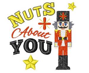 Picture of Nutcracker I m Nuts About You Machine Embroidery Design