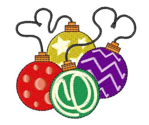 Picture of Holiday Ornaments Machine Embroidery Design