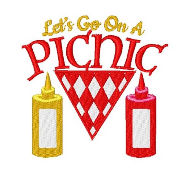 Picture of Picnic Let s Go On A Picnic Machine Embroidery Design