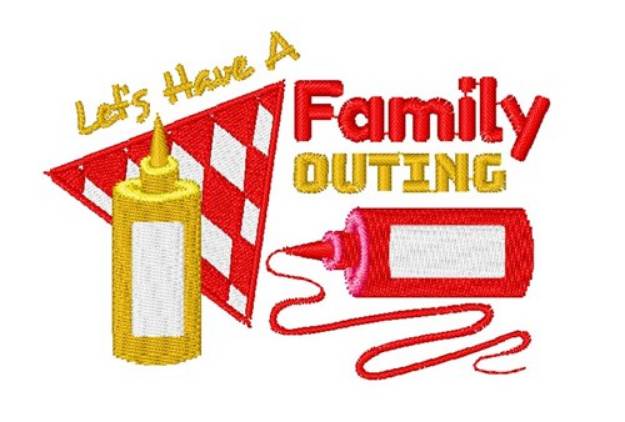 Picture of Have A Family Outing Machine Embroidery Design
