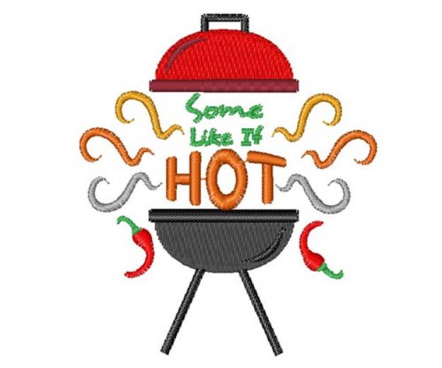 Picture of BBQ Some Like It Hot Machine Embroidery Design