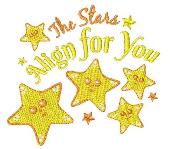 Picture of The Stars Align For You Machine Embroidery Design