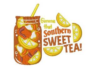 Picture of Southern Sweet Tea Machine Embroidery Design