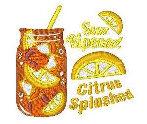 Picture of Sun Ripened Citrus Splashed Machine Embroidery Design