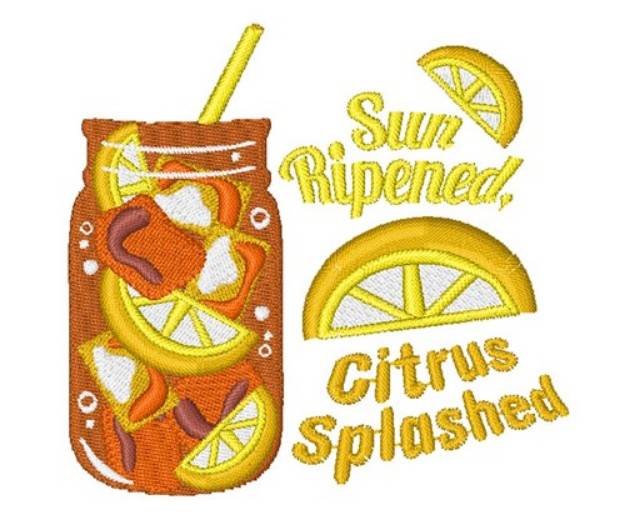 Picture of Sun Ripened Citrus Splashed Machine Embroidery Design