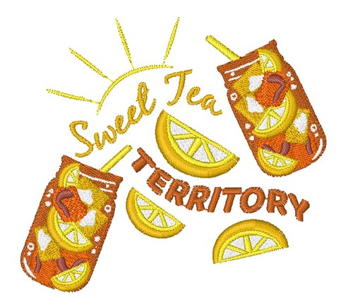 Sweet Tea Territory Machine Embroidery Design