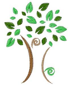 Picture of Tree Base Machine Embroidery Design