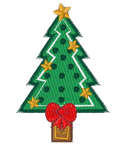 ChristmasTree Base Machine Embroidery Design