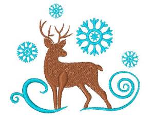 Picture of Deer Base Machine Embroidery Design