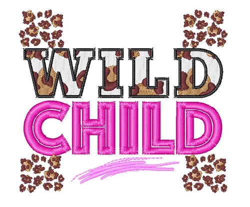 Wild Child Machine Embroidery Design