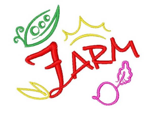 Picture of Farm Machine Embroidery Design