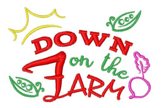 Picture of Down On The Farm Machine Embroidery Design