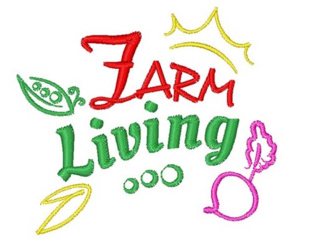 Picture of Farm Living Machine Embroidery Design