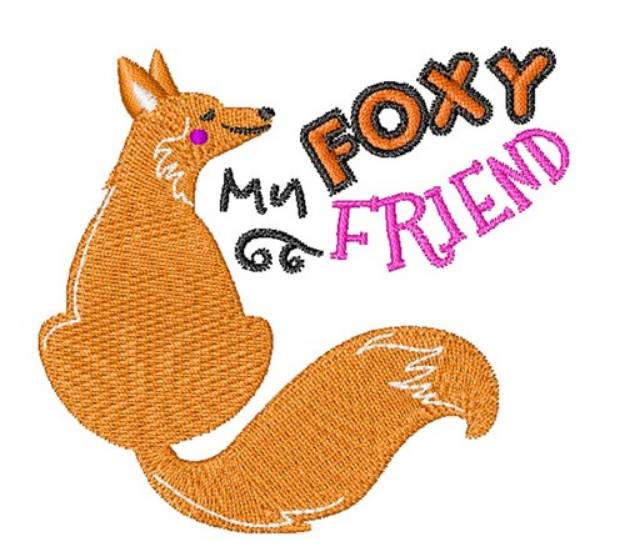 Picture of My Foxy Friend Machine Embroidery Design