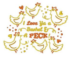 Picture of Bushel And A Peck Machine Embroidery Design