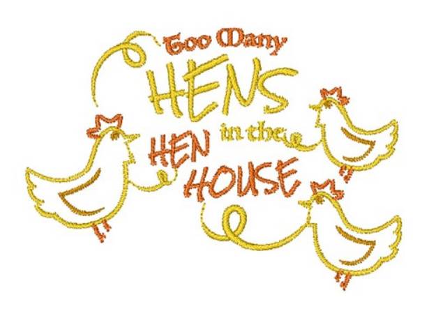 Picture of The Hen House Machine Embroidery Design