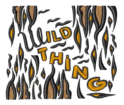 Wild Thing Machine Embroidery Design