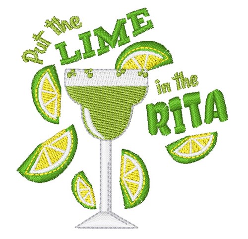 Lime In The Rita Machine Embroidery Design