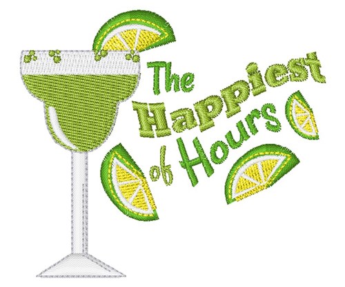 Happiest Of Hours Machine Embroidery Design