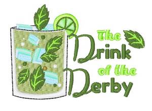 Picture of Drink Of The Derby Machine Embroidery Design