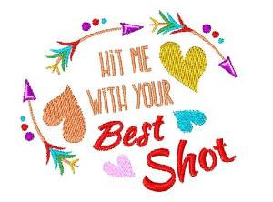 Picture of Your Best Shot Machine Embroidery Design