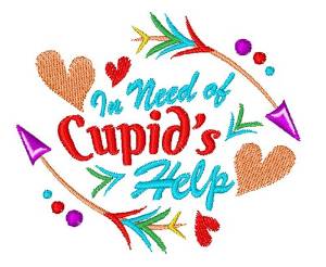 Picture of Cupids Help Machine Embroidery Design