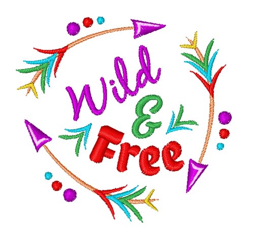 Wild & Free Machine Embroidery Design