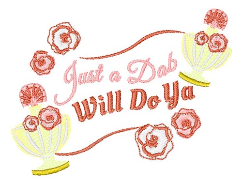 Just A Dab Machine Embroidery Design