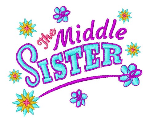 The Middle Sister Machine Embroidery Design