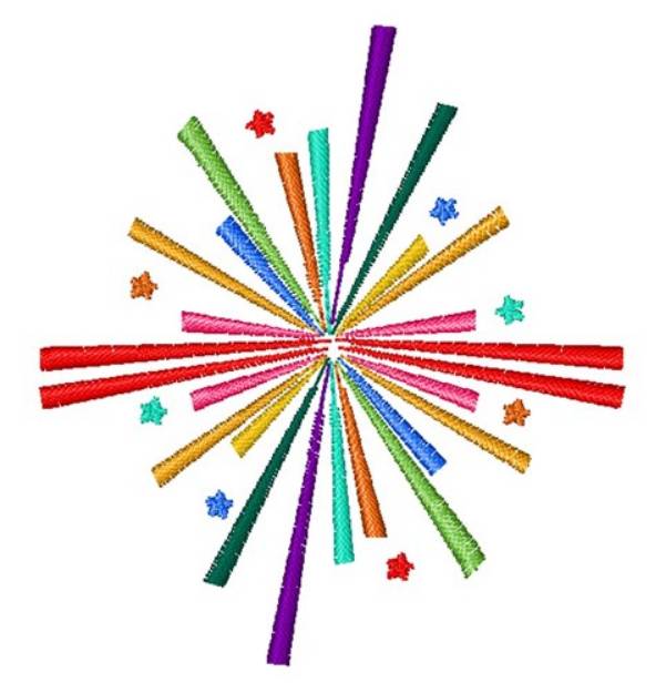 Picture of Firework   Machine Embroidery Design
