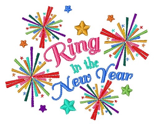 The New Year Machine Embroidery Design