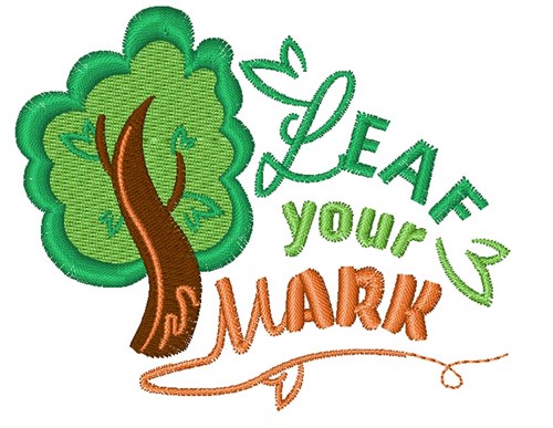 Leaf Your Mark Machine Embroidery Design