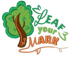 Picture of Leaf Your Mark Machine Embroidery Design